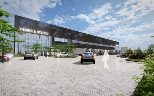 Nieuwbouw bedrijfsgebouw voor Tiemex Stefco en W&O Products