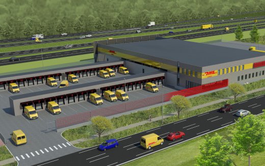 Palazzo ontwerpt eerste van zeven nieuwe DHL Express Service Centers