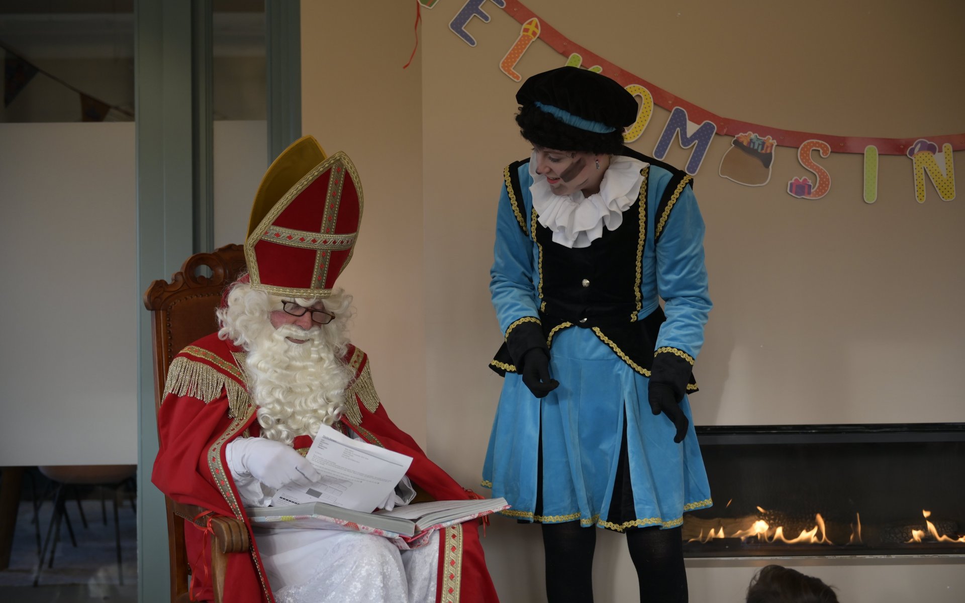 Sinterklaas op bezoek bij Palazzo